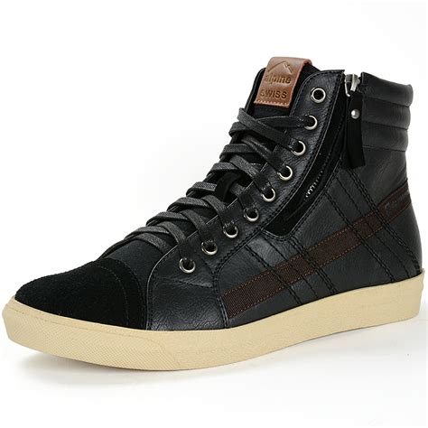 mens high top sneakers with zipper